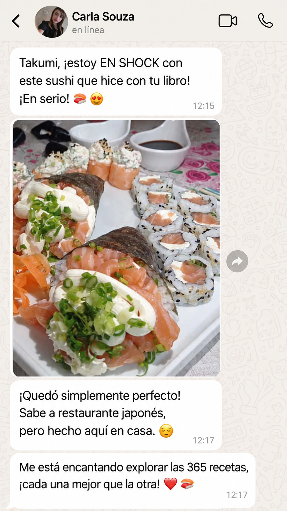 Conversación de WhatsApp: Carla Souza